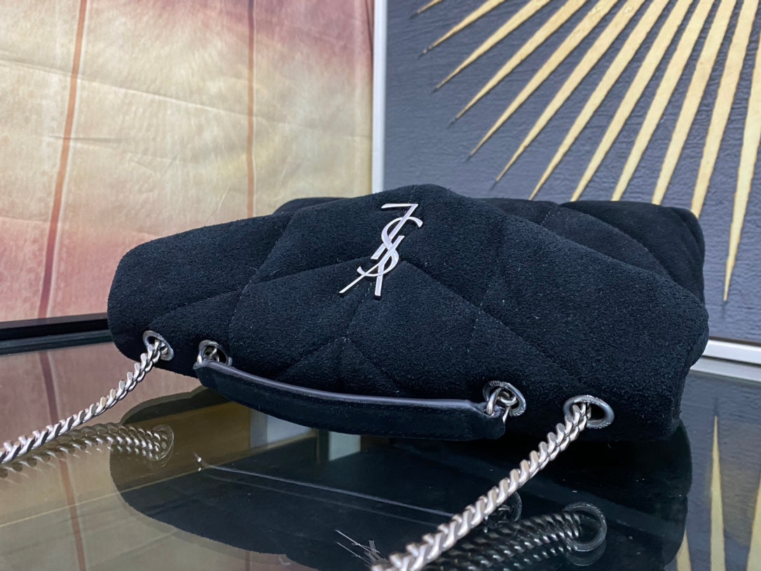 YSL Toy Puffer In Suede