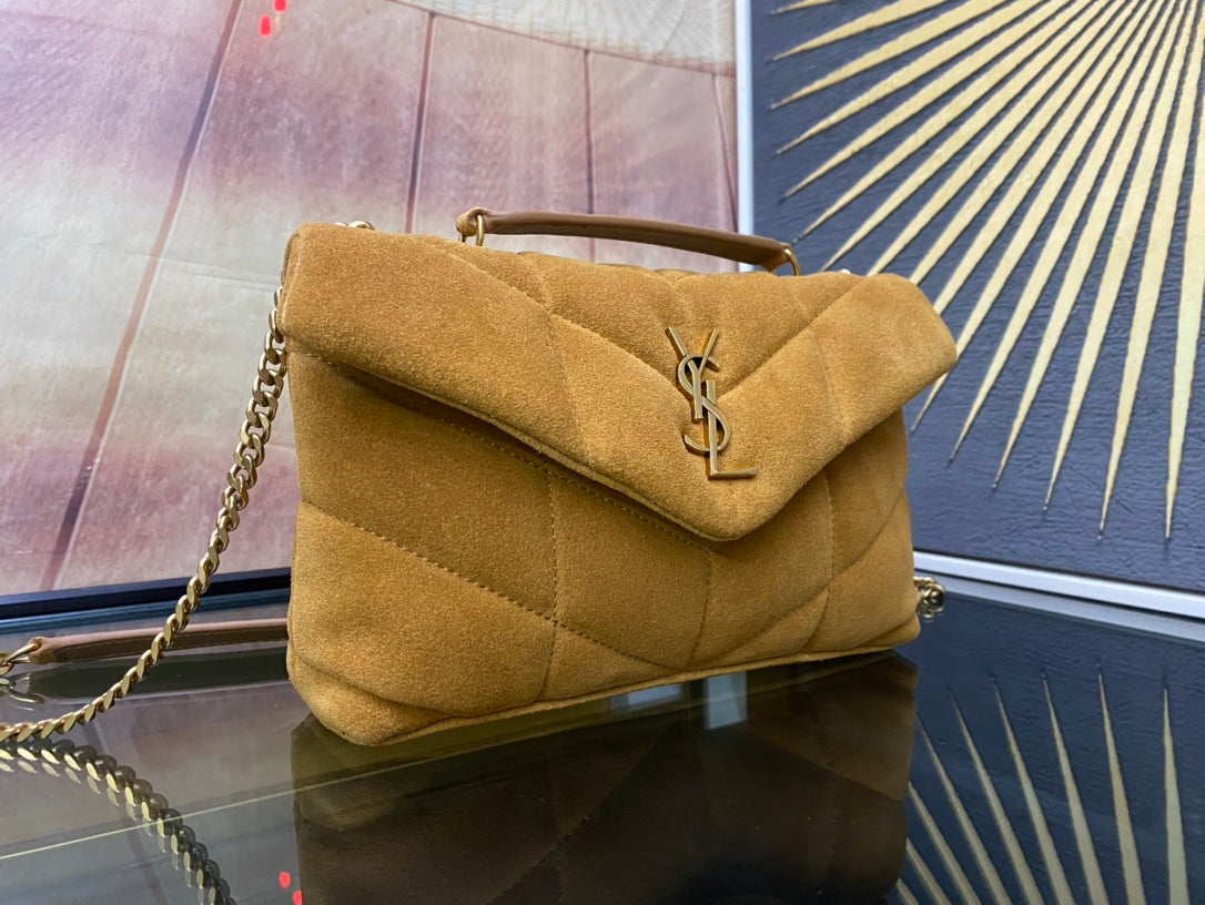 YSL Toy Puffer In Suede