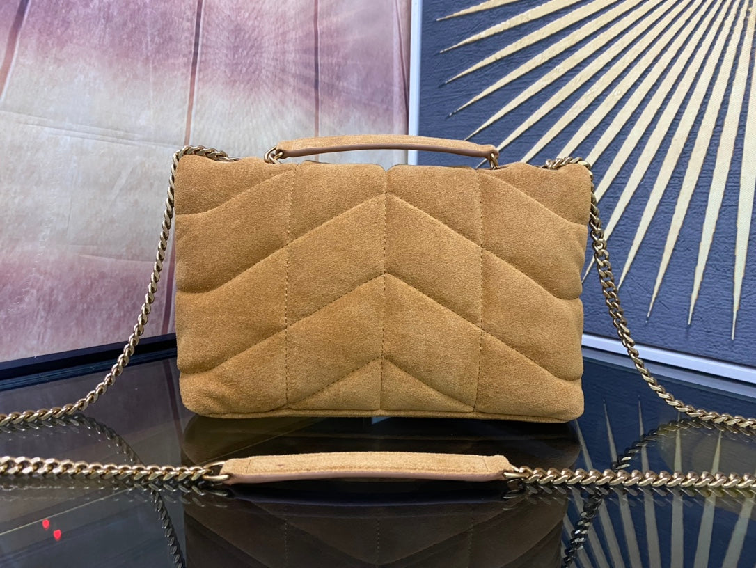 YSL Toy Puffer In Suede