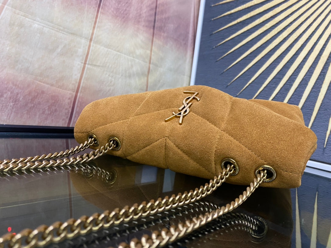 YSL Toy Puffer In Suede