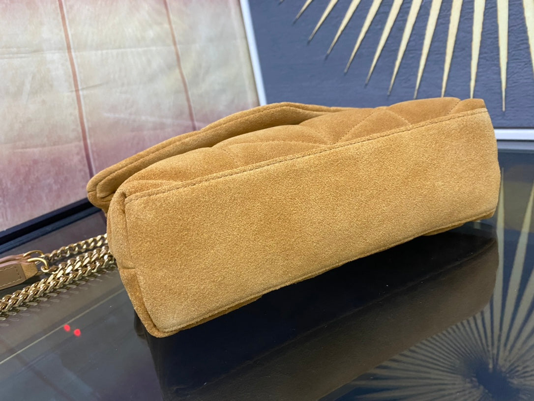 YSL Toy Puffer In Suede