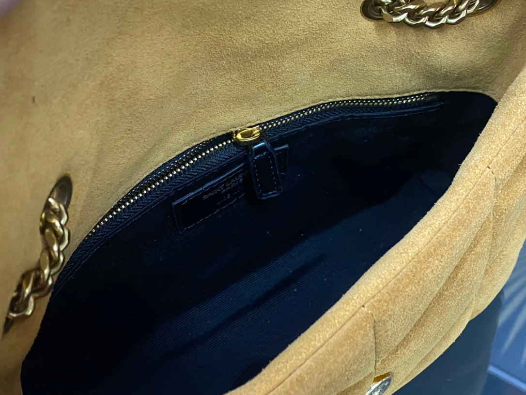 YSL Toy Puffer In Suede