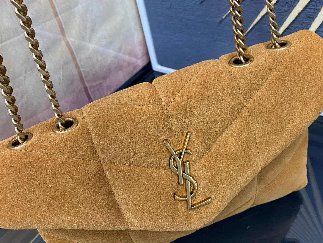 YSL Toy Puffer In Suede