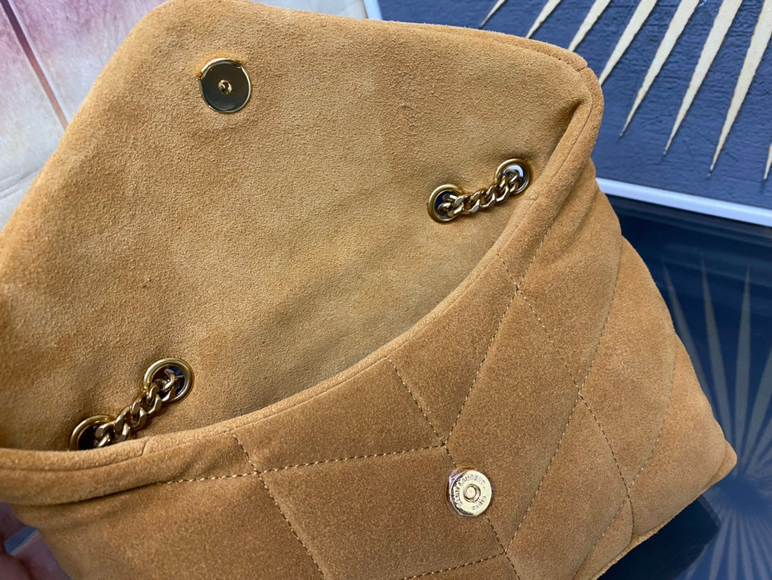 YSL Toy Puffer In Suede