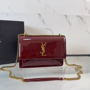 YSL Sunset Medium In Patent Leather
