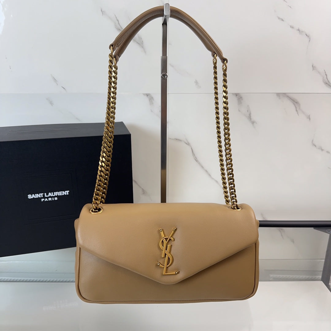 YSL Calypso Small In Plunged Lambskin