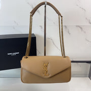 YSL Calypso Small In Plunged Lambskin