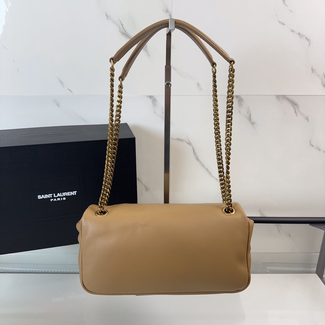 YSL Calypso Small In Plunged Lambskin