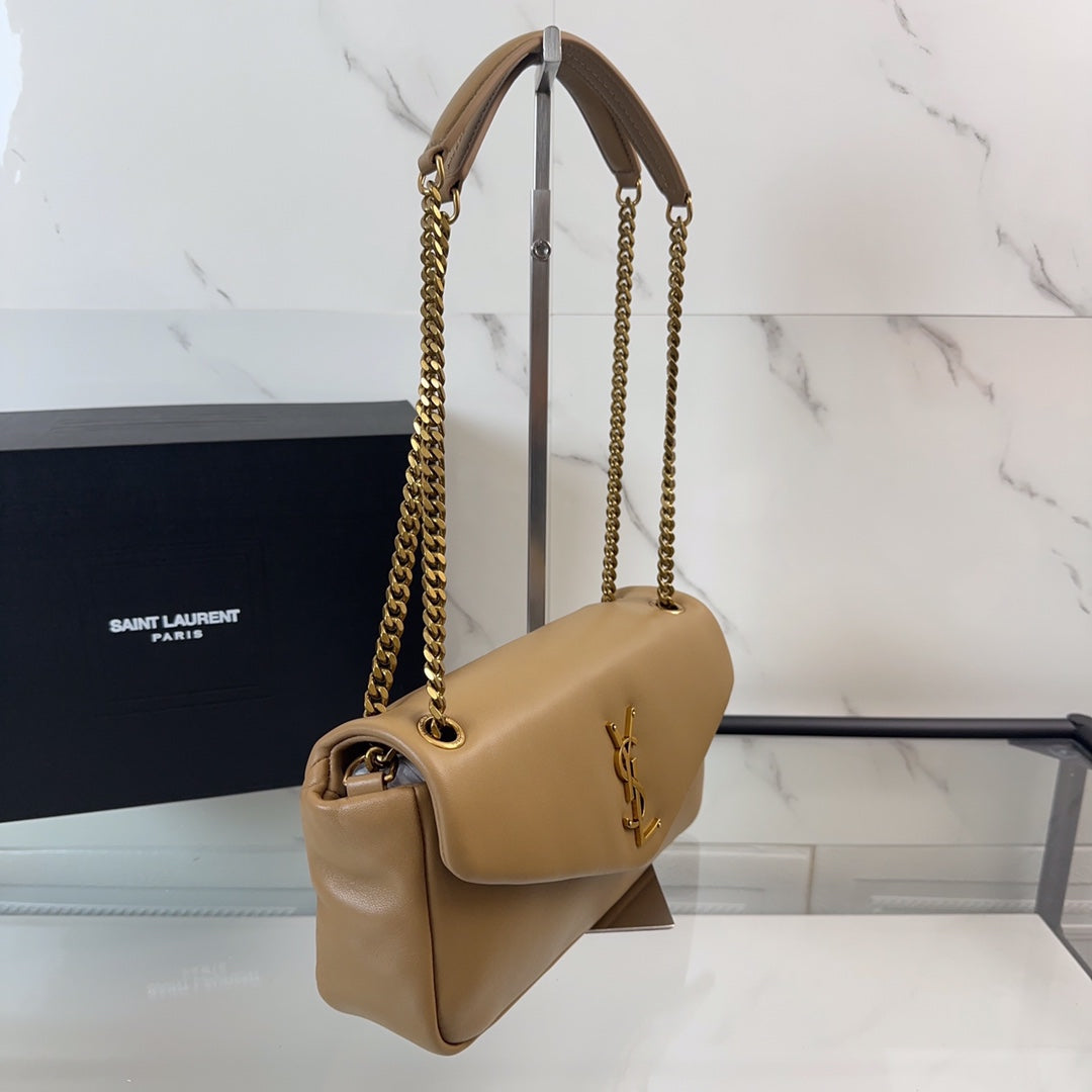 YSL Calypso Small In Plunged Lambskin