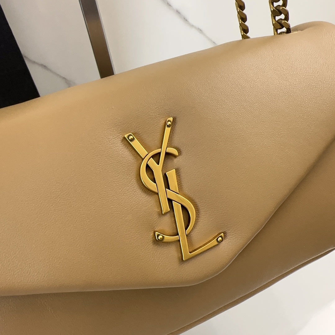 YSL Calypso Small In Plunged Lambskin