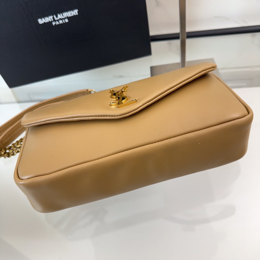 YSL Calypso Small In Plunged Lambskin