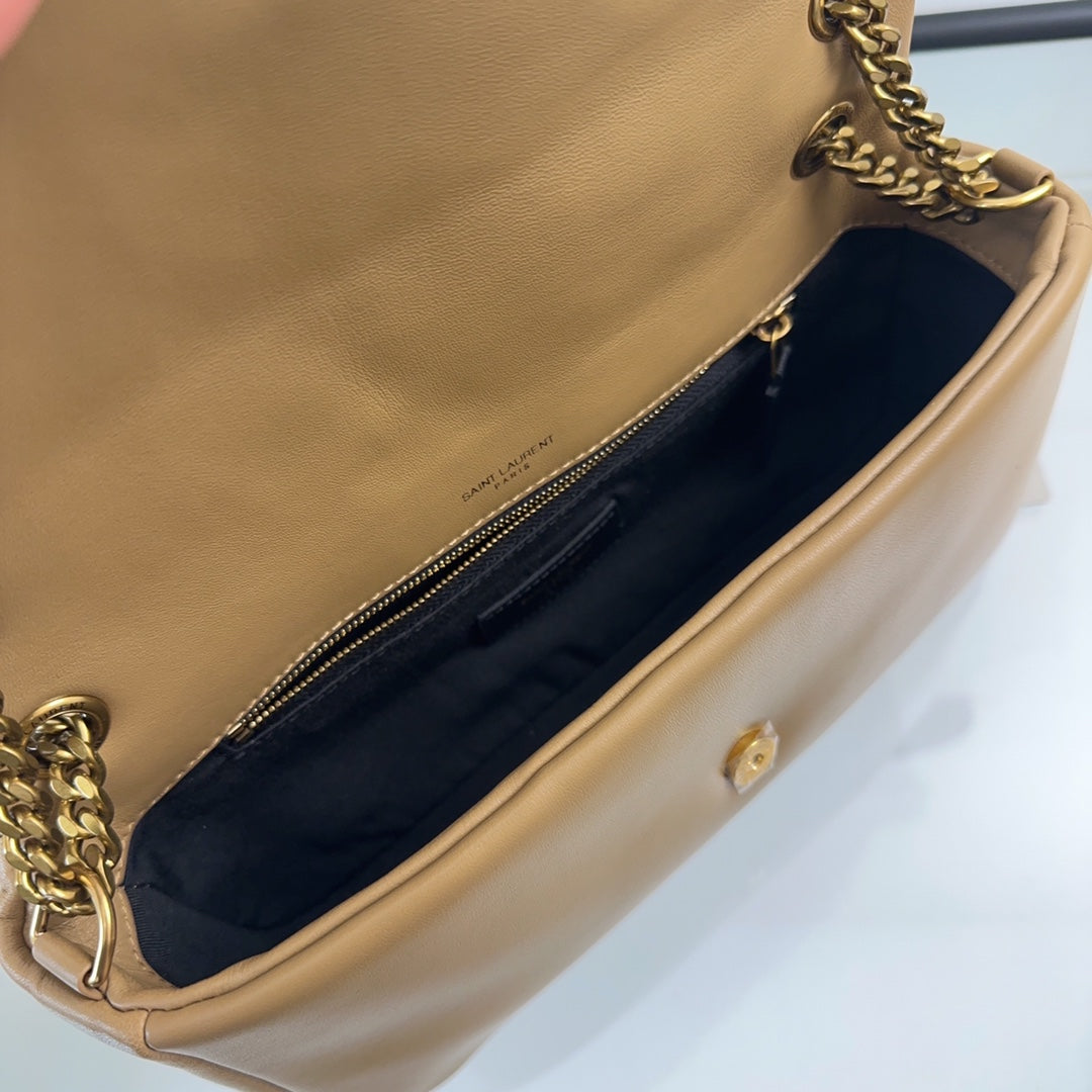 YSL Calypso Small In Plunged Lambskin