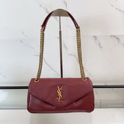YSL Calypso Small In Plunged Lambskin