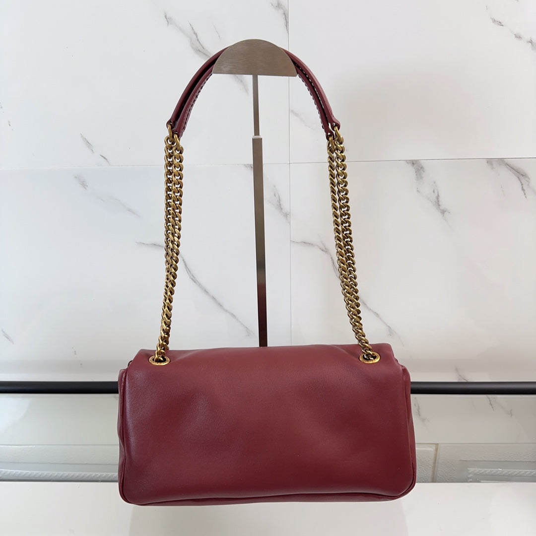 YSL Calypso Small In Plunged Lambskin