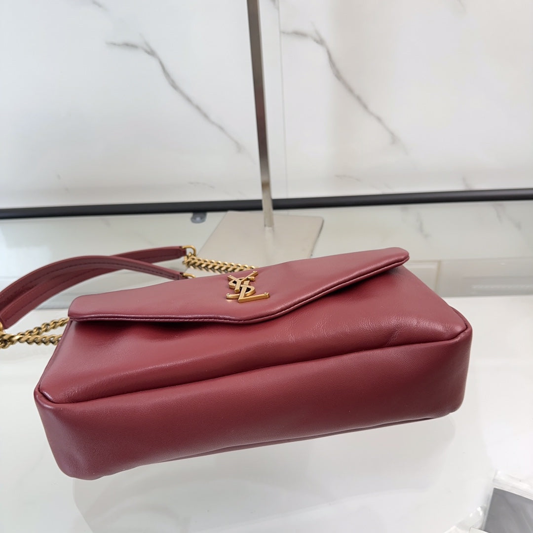 YSL Calypso Small In Plunged Lambskin