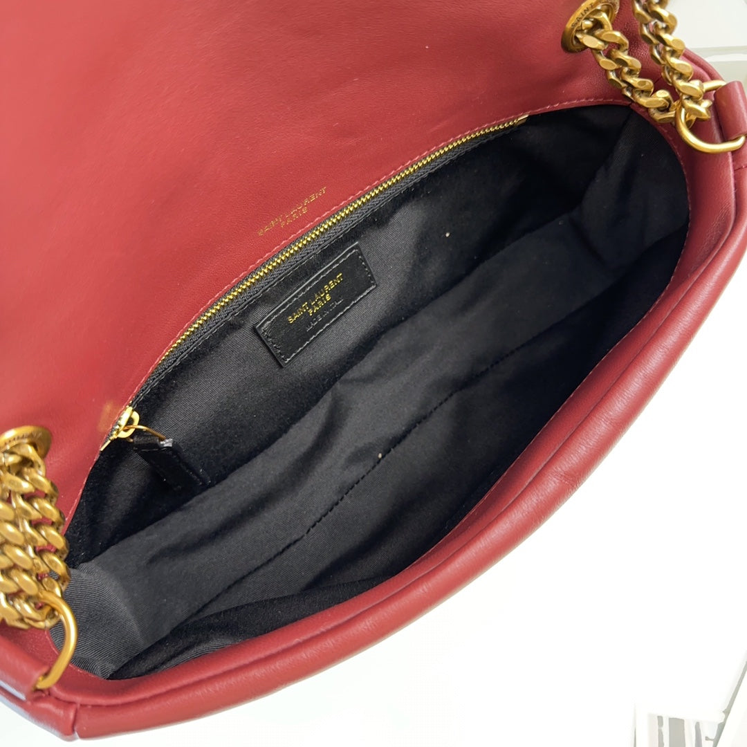 YSL Calypso Small In Plunged Lambskin