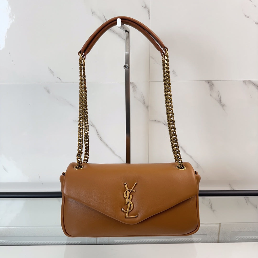 YSL Calypso Small In Plunged Lambskin