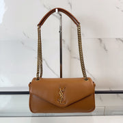 YSL Calypso Small In Plunged Lambskin