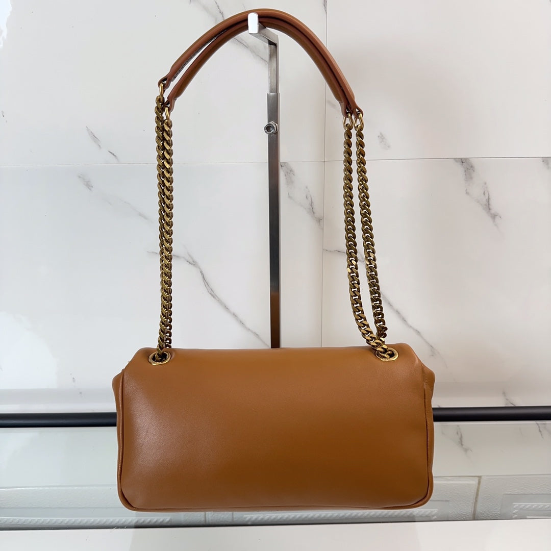 YSL Calypso Small In Plunged Lambskin