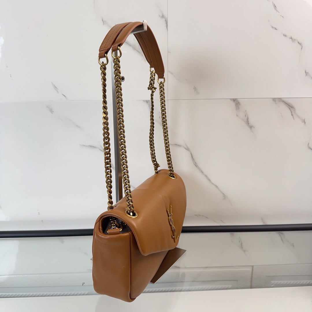 YSL Calypso Small In Plunged Lambskin