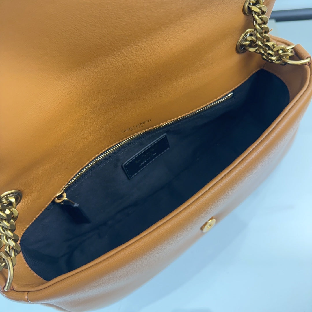 YSL Calypso Small In Plunged Lambskin