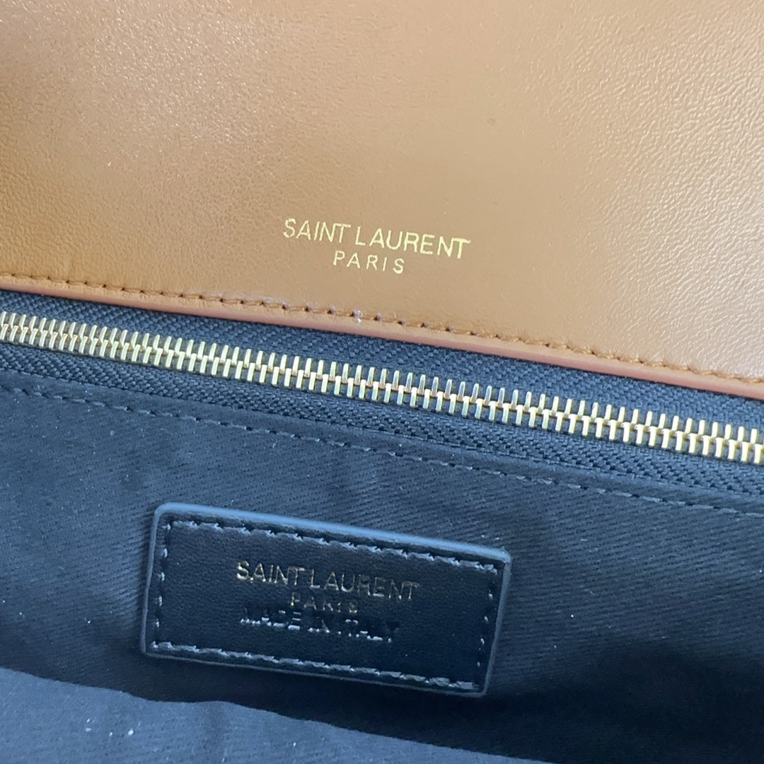 YSL Calypso Small In Plunged Lambskin