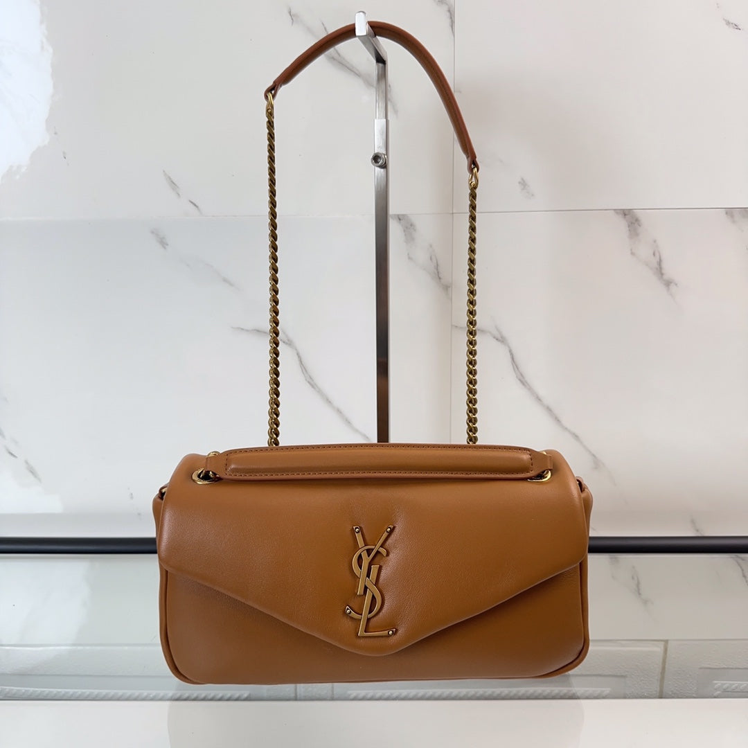 YSL Calypso Small In Plunged Lambskin