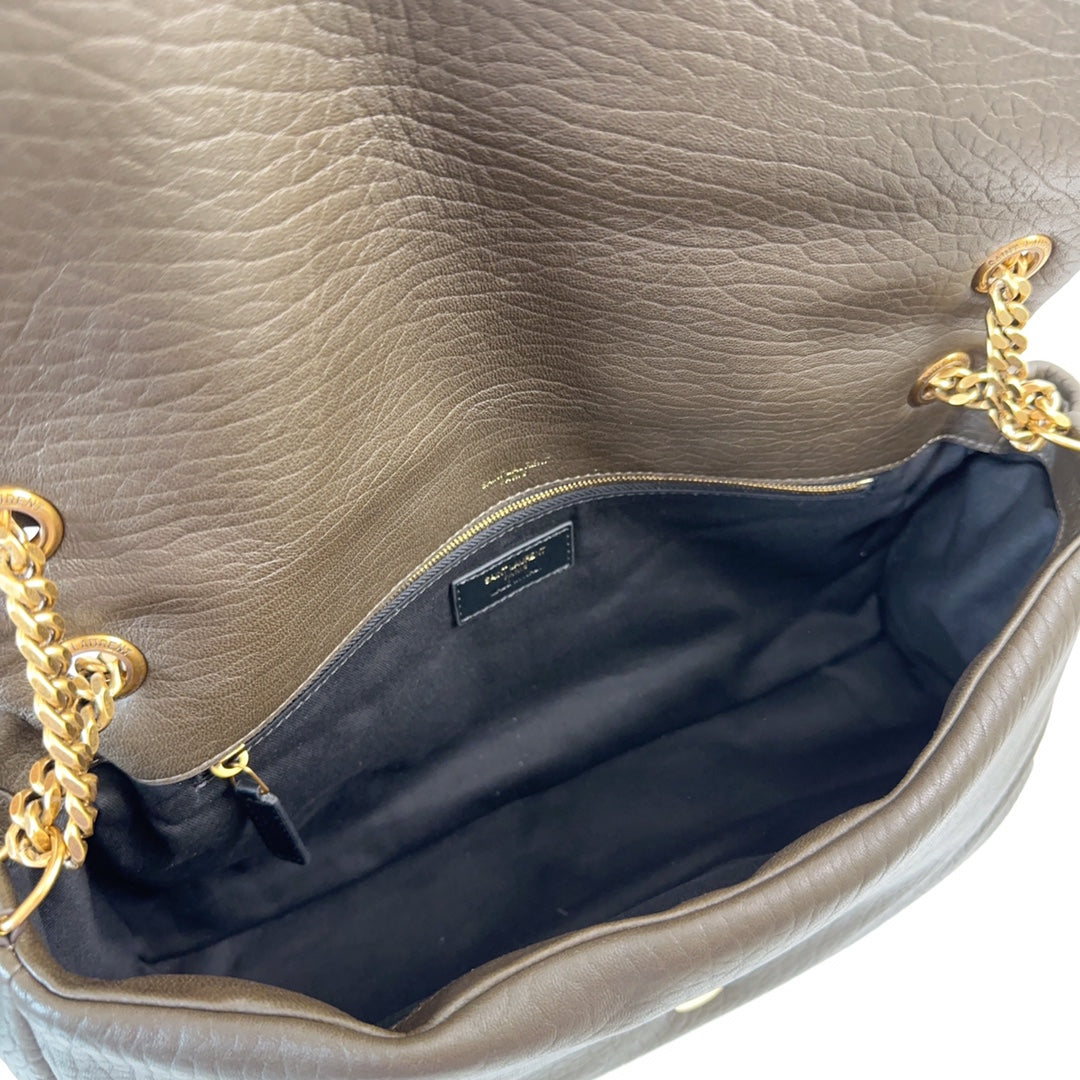 YSL Calypso Large In Grained Lambskin