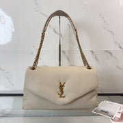 YSL Calypso Large In Grained Lambskin