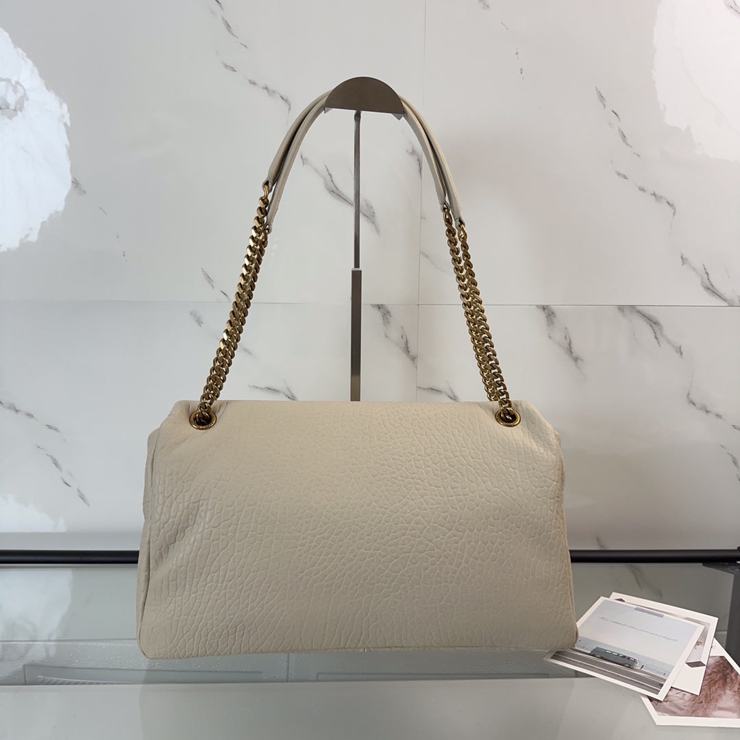 YSL Calypso Large In Grained Lambskin