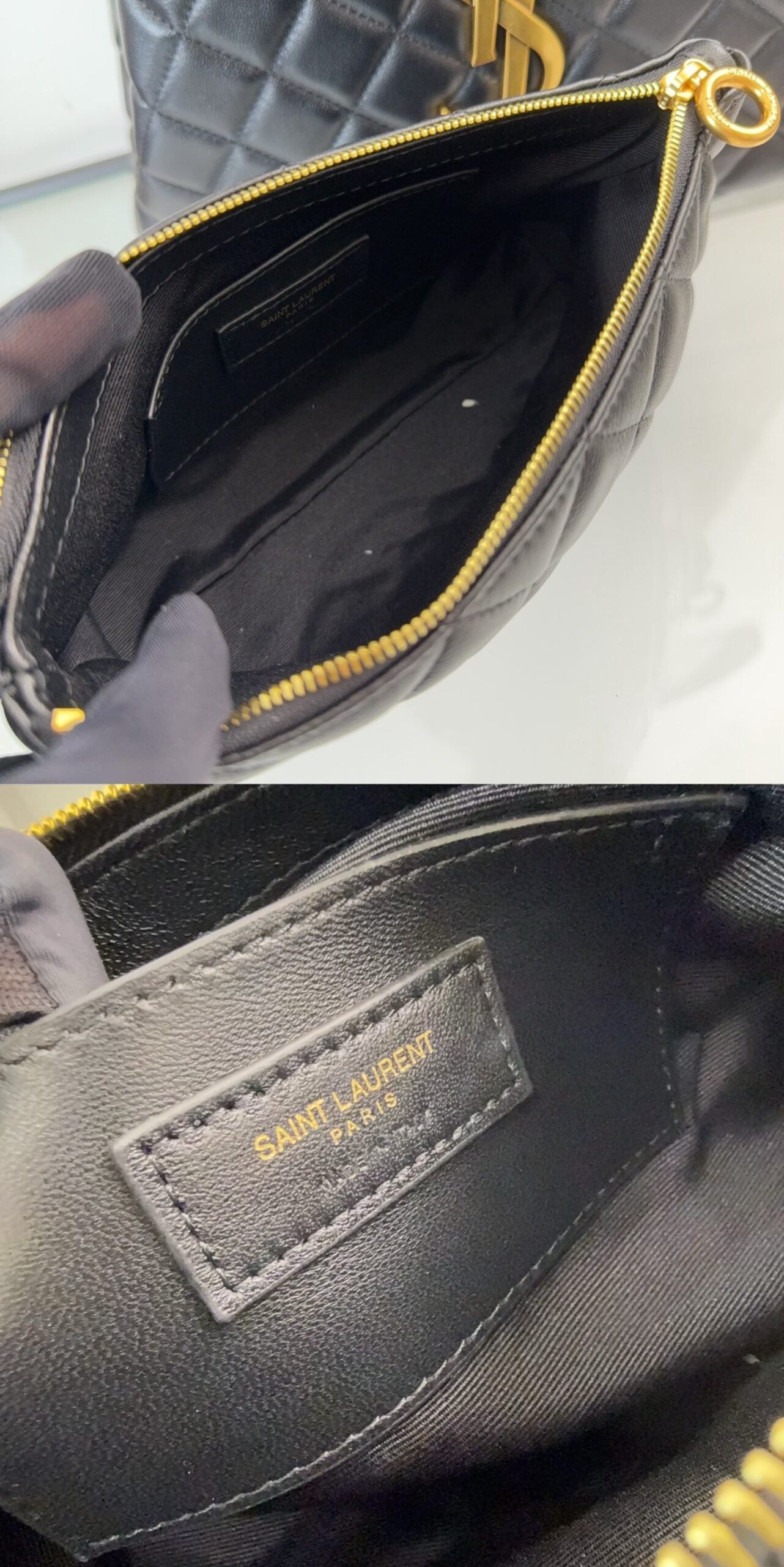 YSL ICARE Medium in quilted nappa