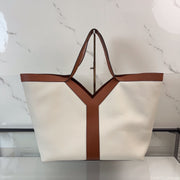 YSL Y TOTE IN LEATHER