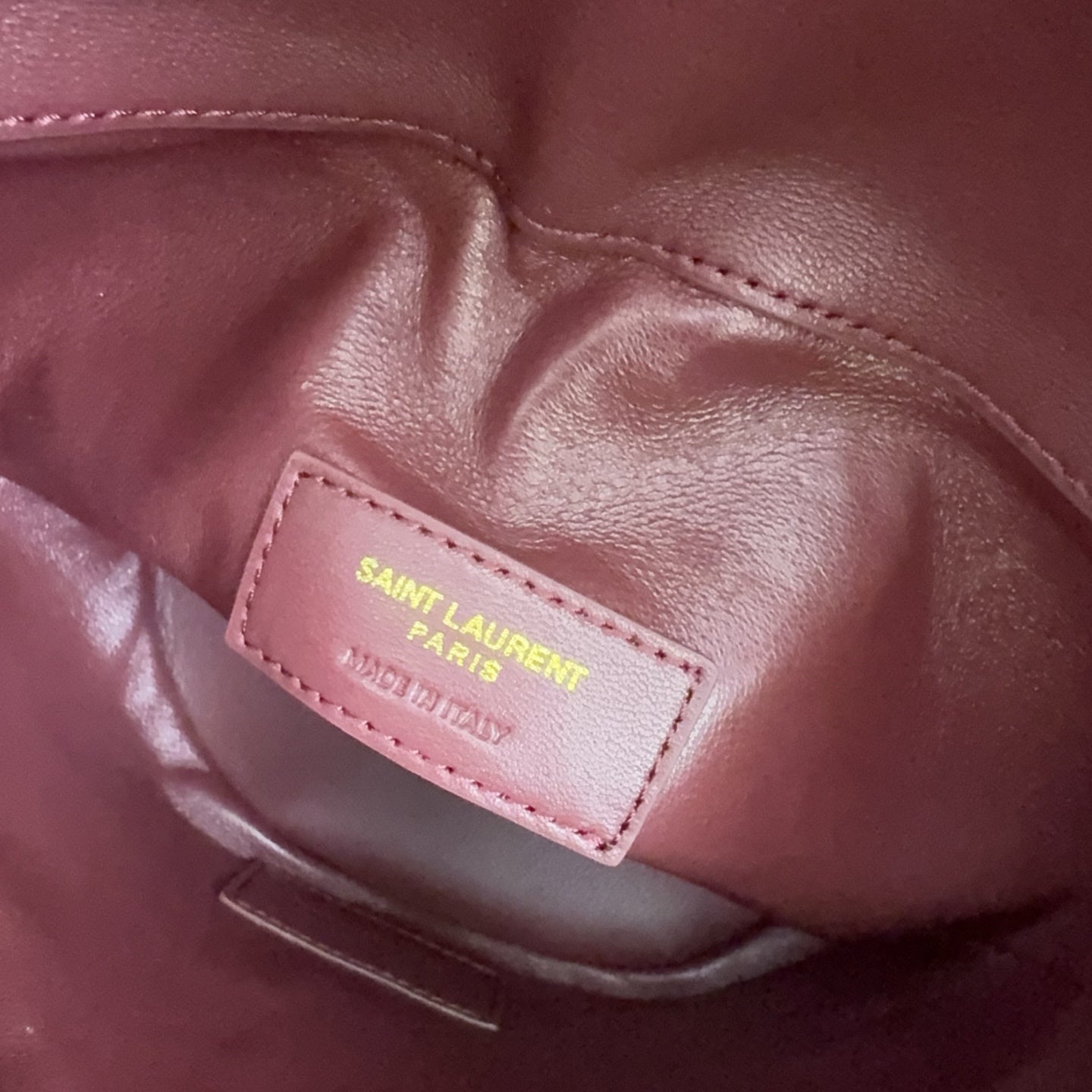 YSL GABY bucket bag in lambskin