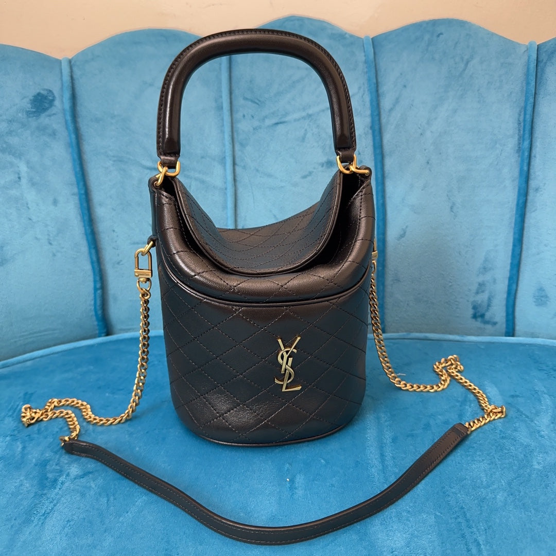YSL GABY bucket bag in lambskin