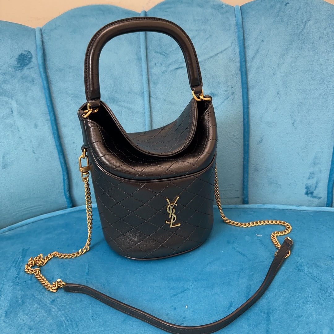 YSL GABY bucket bag in lambskin