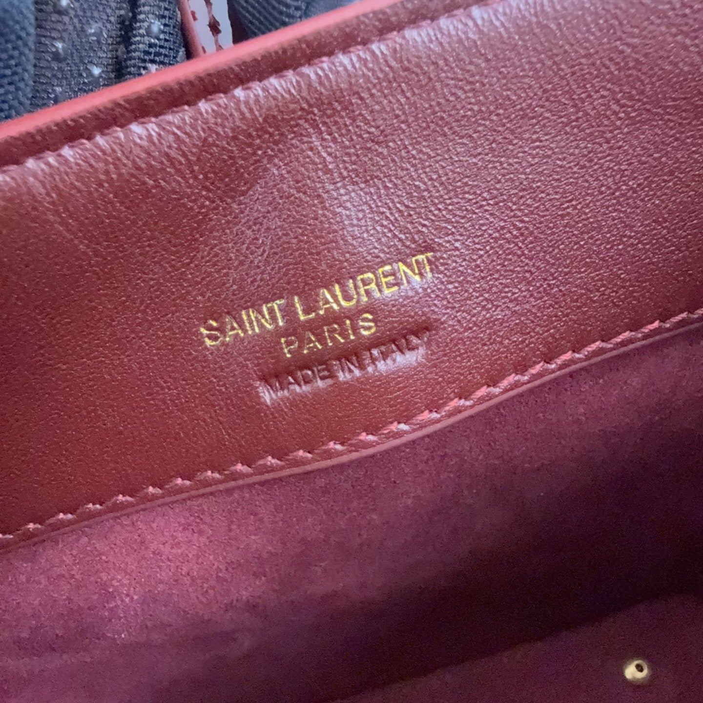 YSL LE 37 MINI IN SHINY LEATHER