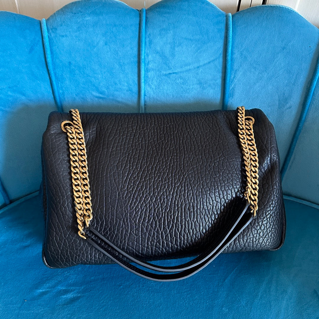 YSL Calypso large in grained lambskin