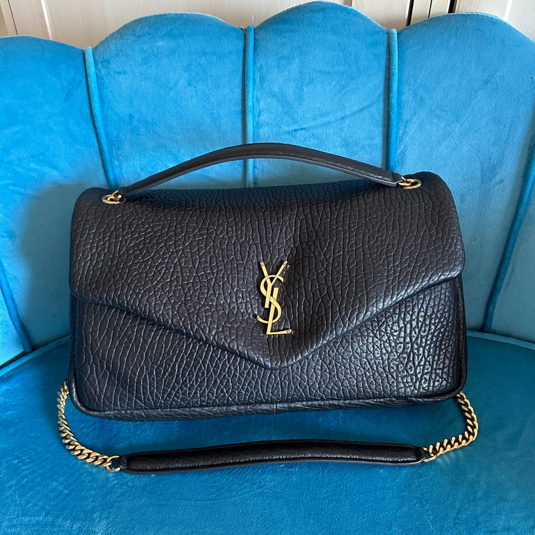 YSL Calypso large in grained lambskin