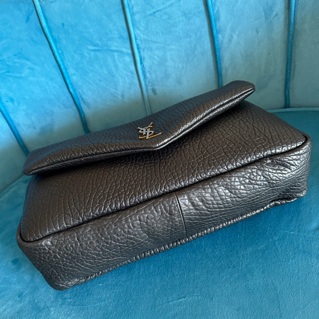 YSL Calypso large in grained lambskin