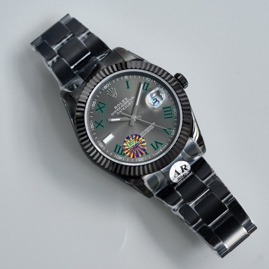 DATEJUST 41MM CUSTOM BLACK PVD WIMBLEDON DIAL
