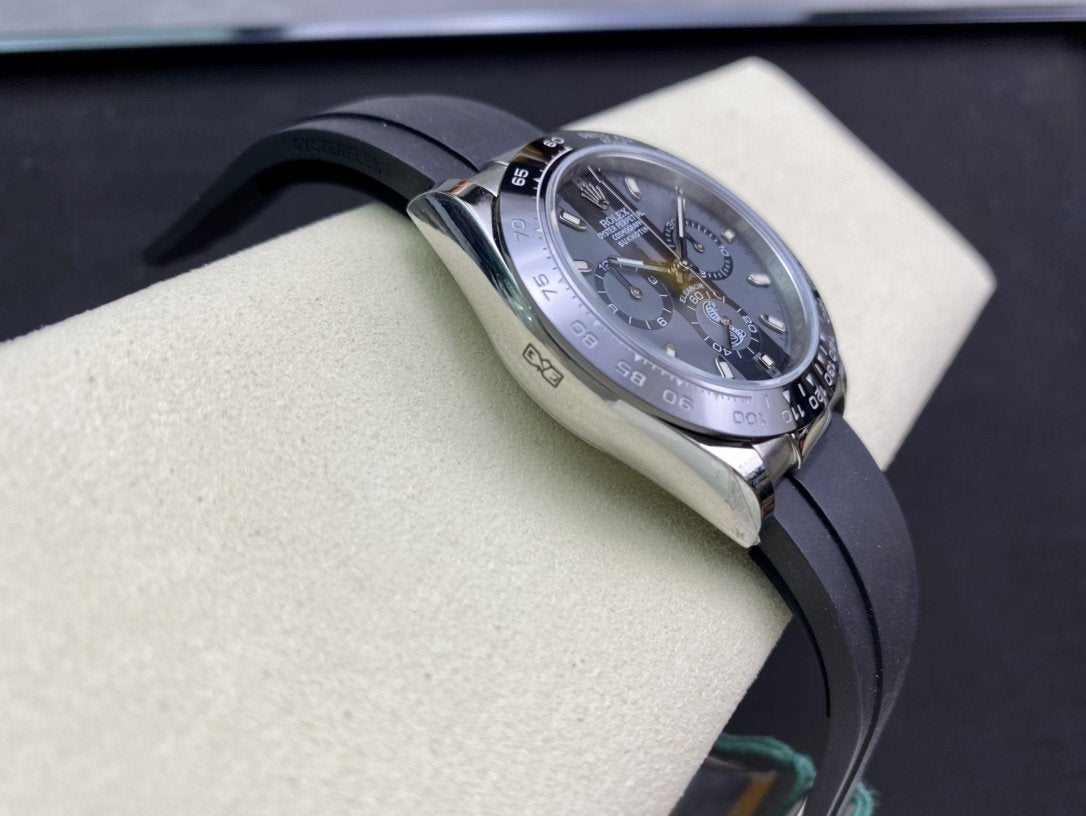 DAYTONA 40 BLACK CERAMIC BEZEL CUSTOM ELEANOR DIAL RUBBER STRAP