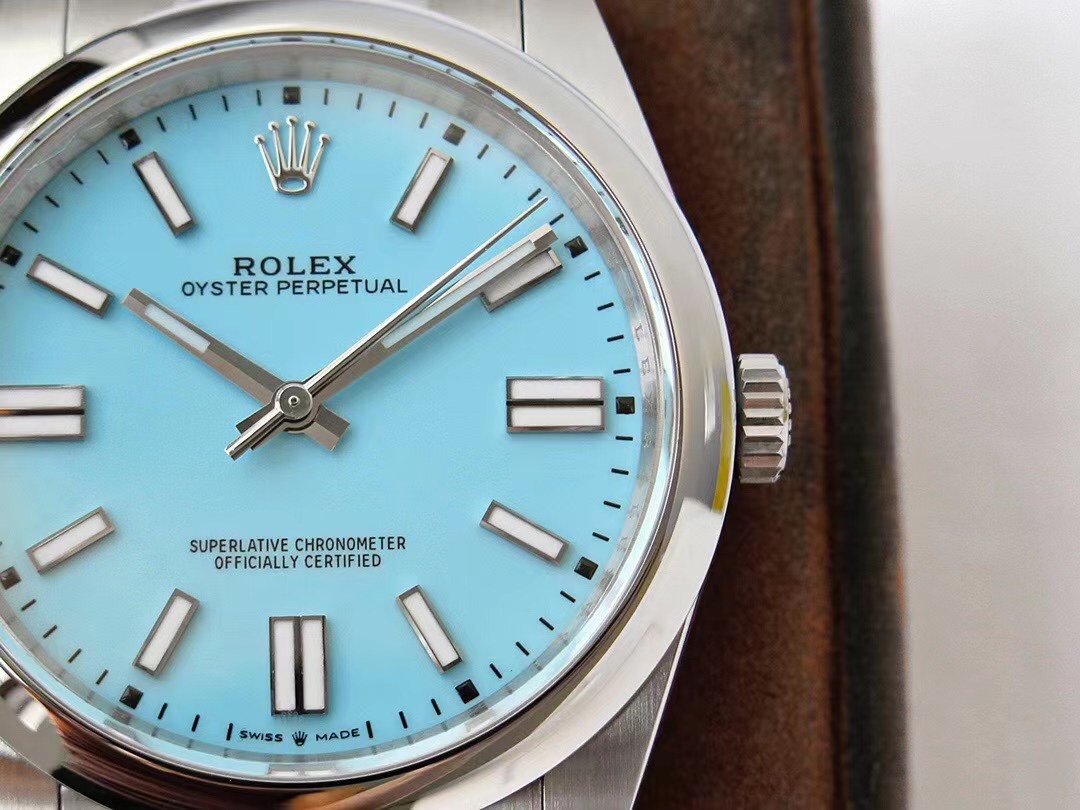 OYSTER PERPETUAL STAINLESS STEEL SKY BLUE DIAL